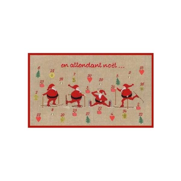 【ル・ボヌール・デ・ダム】クロスステッチ刺繍キット 2681 Advent Calendar クリスマス・アドベントカレンダー (Le Bonheur des Dames / France)