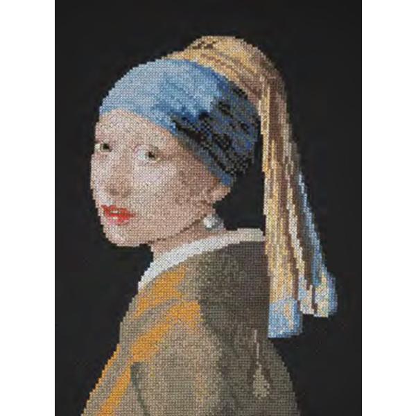 ★新発売★【DMC】クロスステッチ刺繍キット BK2008「真珠の耳飾りの少女」ヨハネス・フェルメール Girl with a Pearl Earring by Johannes Vermeer 送料無料