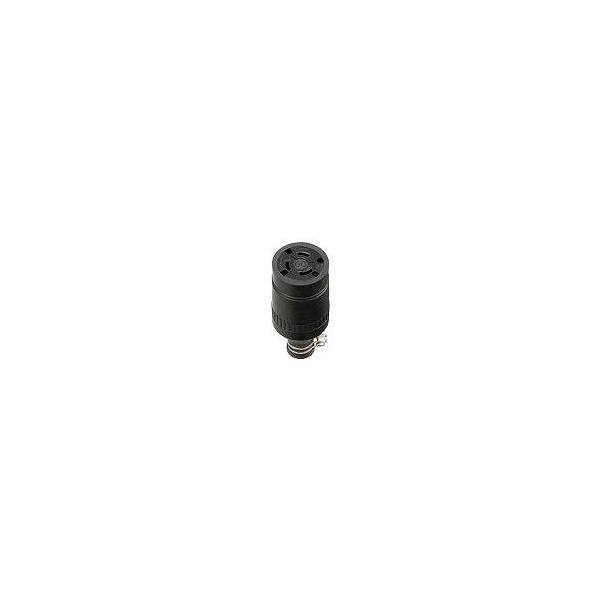 パナソニック(Panasonic) 引掛防水ゴムコネクタボディ 3P ブラック WA5369 w17b8b5 パナソニック 3P60A引掛防水ゴムコードコネクタボディ WA5369 1個