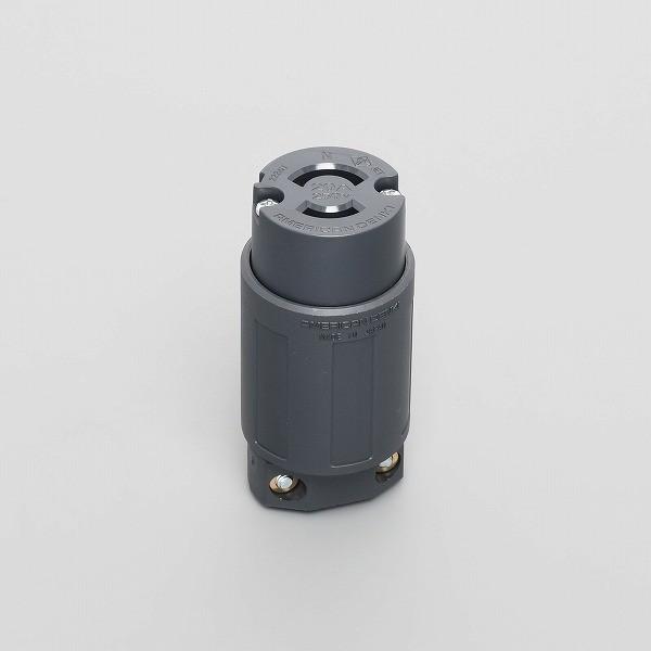 2224N アメリカン電機 引掛形 コードコネクタボディ(ナイロンカバー） 2P 20A 250V