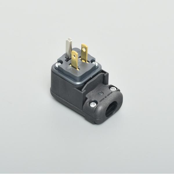 7112GNL アメリカン電機 平刃形 L型プラグ NEMA 5-15 黒
