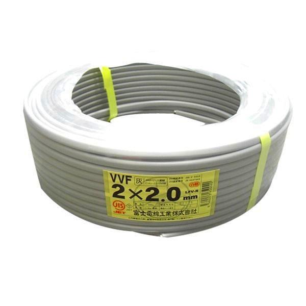 VVFケーブル2mm-2c 富士電線100m 新品 楽天市場】電線 VVFケーブル 2.0mm×2芯 100m 富士電線 YAZAKI