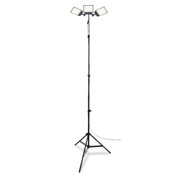 (メーカー直送) （法人様限定） DCC020 MTO DC12V 3灯式フレキヘッドスタンドライト LED 昼光色 調光 10000lm