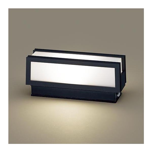 LGWJ56009BU パナソニック 門柱灯 ブラック LED(電球色) 門灯 センサー付 (LGWJ56009BF 相当品)
