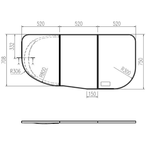 YFK-1687CL-D LIXIL INAX 風呂ふた 組フタ : コネクト Yahoo!店 - 通販