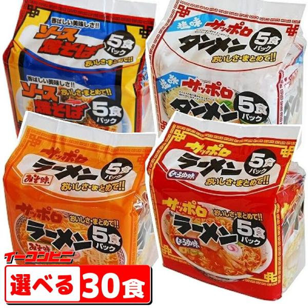 スナオシ　袋めん　5食入り×選べる6袋(計30食)　インスタントラーメン『送料無料(沖縄・離島除く)...