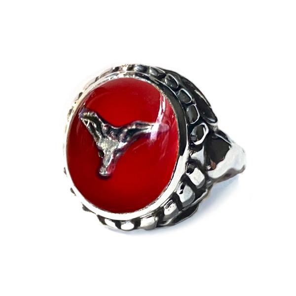 �A���b�N�X�X�g���[�^�[ Alex Streeter  �x�C�r�[�o�t�H���b�g�����O ���b�h Baby Baphomet Ring Ewaka