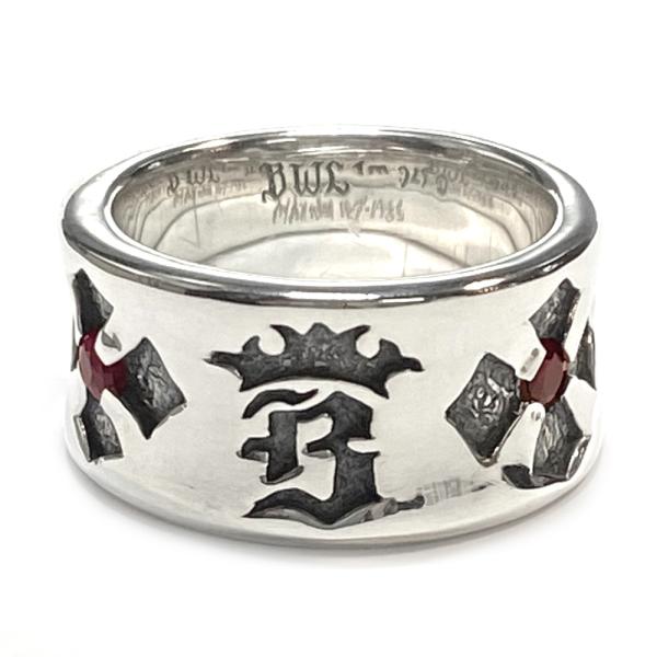 rEH[U[ Bill Wall Leather p[\iohO w r[ Personal Band Ring w Ruby