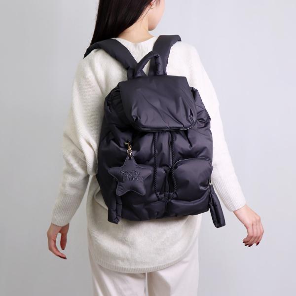 美品！SEE BY CHLOE ジョイライダー バックパック ライトグレー系 シーバイクロエ See By Chloe リュック バックパック ジョイ