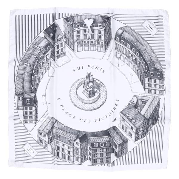 ami PLACE DES VICTOIRES シルクスカーフ AMI Alexandre Mattiussi 【並行輸入品】 アミパリス AMI PARIS