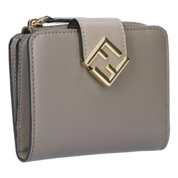 フェンディ ウォレットブラウンフェンディフラワーブーケ SS25 FENDI フェンディ フラワー ラウンドファスナー 長財布 8M0299