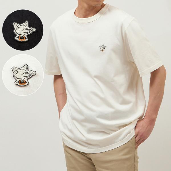 MAISON KITSUNE メゾンキツネ メンズ 半袖 Tシャツ カフェ キツネ 