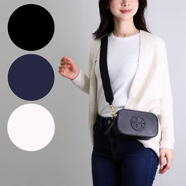 【美品】トリーバーチ ミニショルダーバッグ ブラック　スマホショルダー トリーバーチ Tory Burch スマートフォンケース フォン