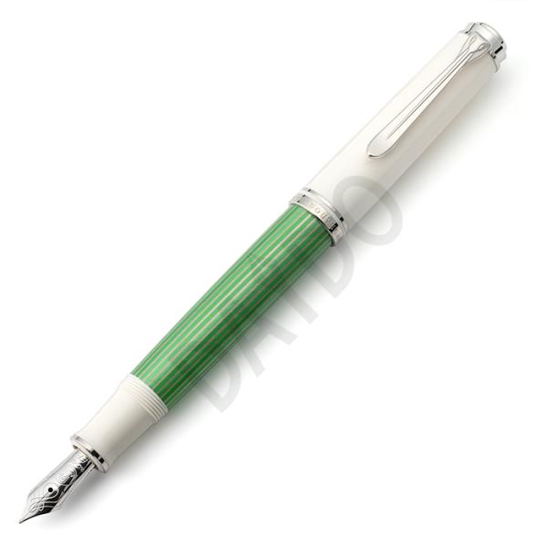 限定品　万年筆　ペリカン　スーベレーンM605　グリーンホワイト　ペン先M　中字 Pelikan（ペリカン） 万年筆 スーベレーン M605 グリーンホワイト 特別