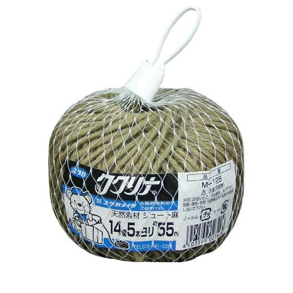 仕様品番：M-125サイズ：約2~3mm×55m材質：ジュート麻質量：200g製造国：日本●天然素材でジュート麻製の荷造り、結束紐●農園芸用の結束紐に最適