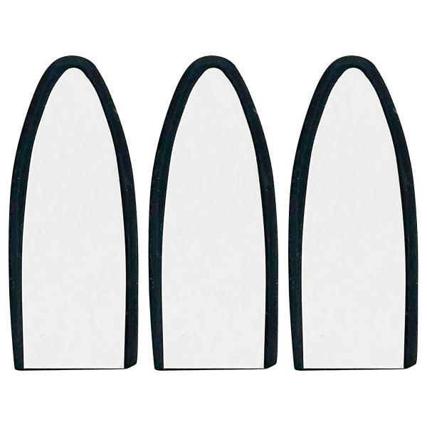 コーキング 仕上げヘラ 神指 S用替えゴム NBR系発砲ゴム ブラック 2mm KO-KGSK ×3個 ハンディ・クラウン 尾崎亀商店 プロ仕様 下地 サッシ廻り 入隅 金物取合 M