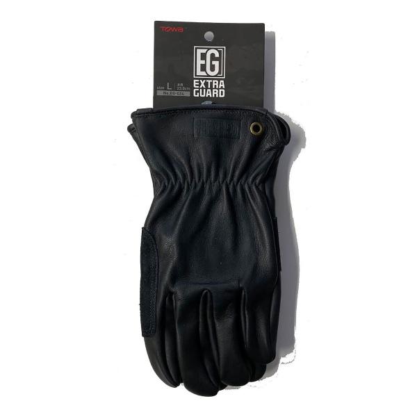 EXTRA GUARD Lantern(ランタン) EG-024 ブラック Lサイズ 東和コーポレーション アウトドア キャンプ 土木 建築 林業 農業 鉄筋 造船 牛表革手袋 M2