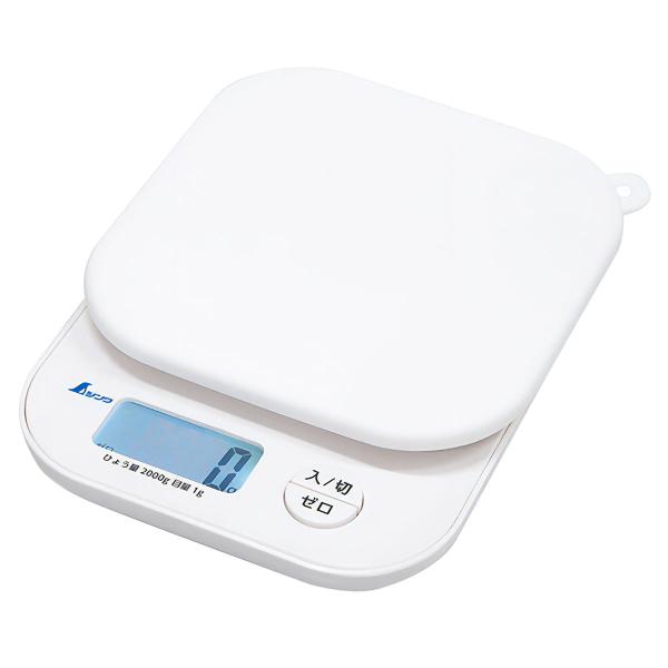 デジタルはかり スモール 2000g シリコンカバー付 取引証明以外用 72975 シンワ測定 デジタル 秤 デジタルスケール 計り 計量器 電子はかり