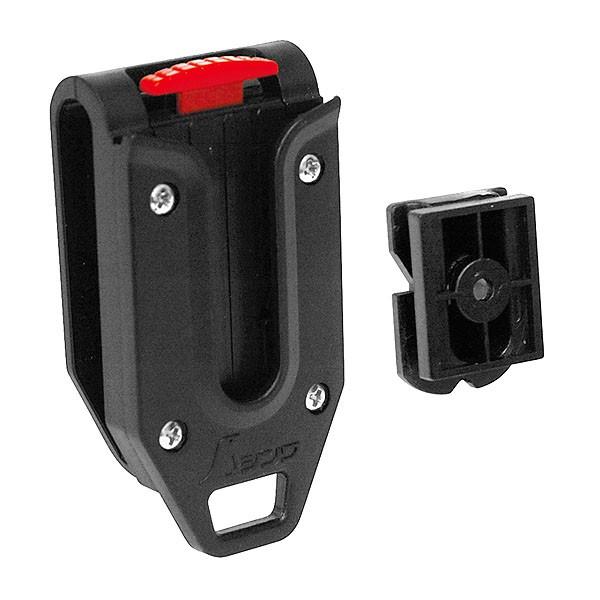 仕様品番：80825規格：25-5.5m製品重量：329g用途：コンベックス用のホルダーに取付可能ベルト：巾60mm以内かつ厚さ4mm以内のベルト取付可能コンベックス：取付部巾20mm以上かつ取付ネジ長さ12mm以上材質本体：ABS樹脂、ポ...