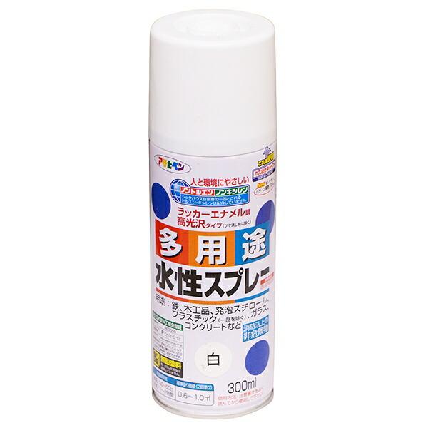 アサヒペン 塗料 多用途水性スプレー 300ml 白 水性塗料 アサヒペン 塗料 多用途水性スプレー 300ml 白 水性塗料