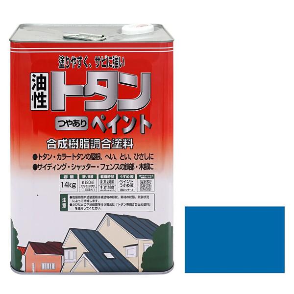 決まりました、、日本ペイント　ニッペのペンキ　屋根用　トタン　新品 ニッペホームオンライン 塗料 トタンつやありペイント スカイブルー