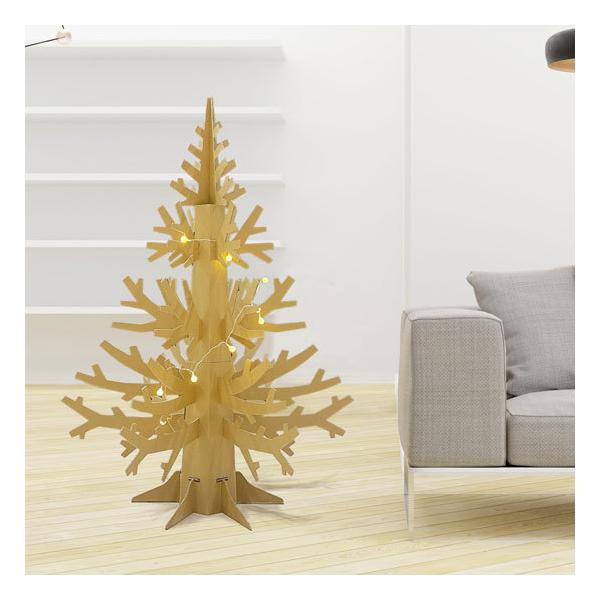 ダンボールクリスマスツリー ダンボール クリスマス クリスマスツリー クラフト ナチュラル 北欧風