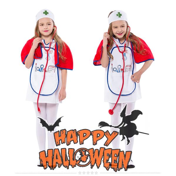 子供ハロウィン衣装子供 女の子 ナースウエア 看護 介護 看護師 医者 先生 キッズ ハロウィン衣装 幼稚園ハロウィン衣装 最新