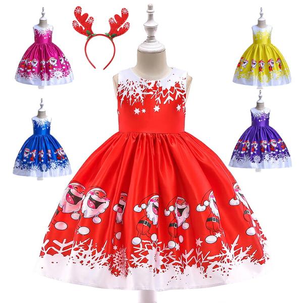 送料無料 クリスマス 女の子 ドレス ワンピース クリスマス衣装 ロングドレ クリスマス 子供ドレス ノースリーブ ス ガールズ 発表会 演奏会 仮装 ダンス衣装