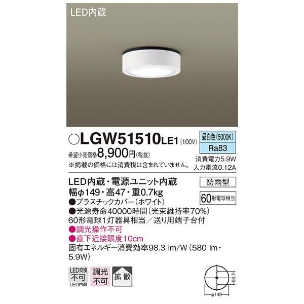 y@llzpi\jbN LGW51510LE1 LED_EV[O F gU^Cv hJ^