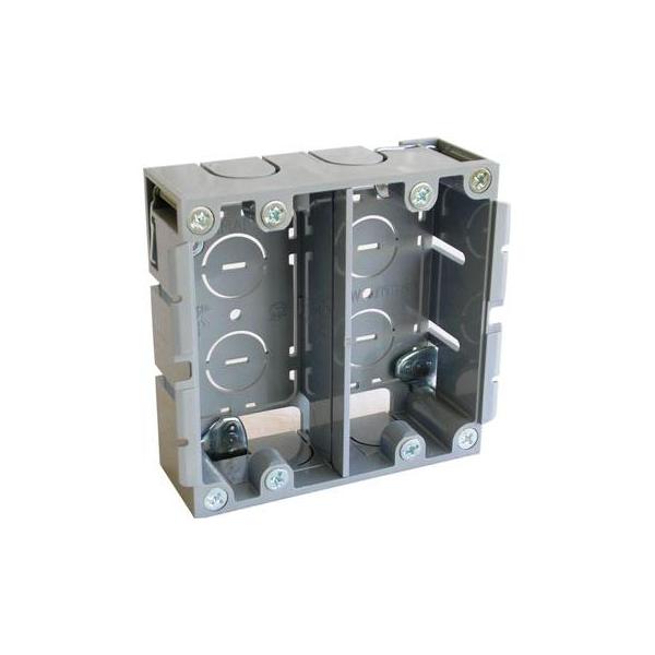 他サイト： オーム電機　SBP-W(M)　パネルボックス 2ヶ用 [品番]00-9132の商品画像