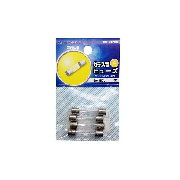 �I�[���d�@ DZ-GF4 �K���X�ǃq���[�Y 4A-250V 4�{�� [�i��]04-1691 DZGF4