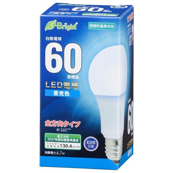 �I�[���d�@  �P�[�X�̔����� 6�Z�b�g  LED�d�� E26 60�`���� �S���� �����F [�i��]06-4345  LDA7D-G AG27_6set