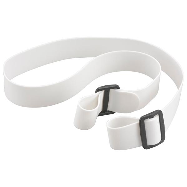 他サイト： オーム電機　SL-PHD-S002-W2　ヘッドライト用シリコンバンド ホワイト [品番]08-1020の商品画像