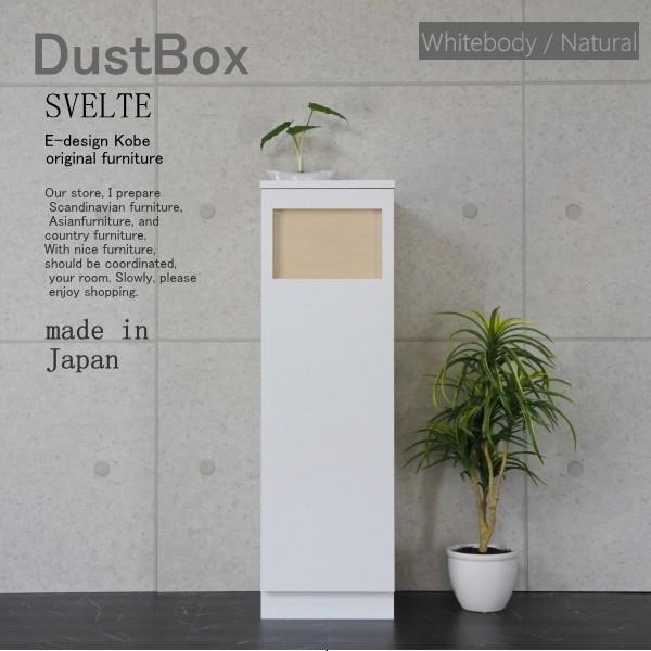 【SVELTE】45L 蓋つき　ゴミ箱（ダストBOX）　ウィザーパイン/ディープ ゴミ箱 おしゃれ キッチン 45リットル スリム ゴミ箱 分別
