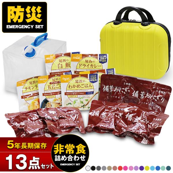 防災 防災セット 13点 非常食 保存食 備蓄おにぎり アルファ米 給水