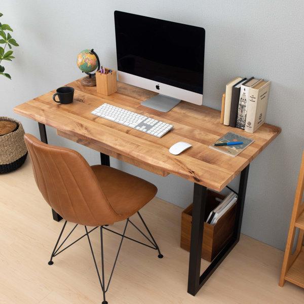 アウトレット】 デスク 机 パソコンデスク 学習机 バーチ無垢材