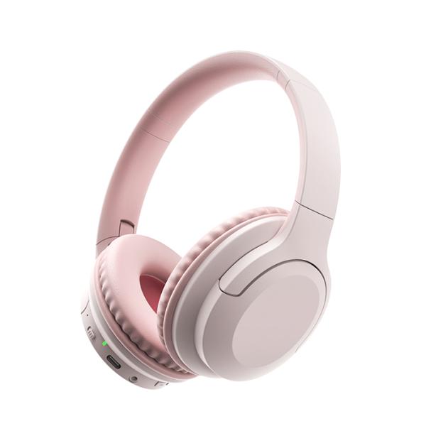 GREEN HOUSE ANC搭載 ワイヤレスヘッドホン GH-HPBC-PK ピンク Bluetooth ノイズキャンセリング ノイキャン マルチポイント グリーンハウス