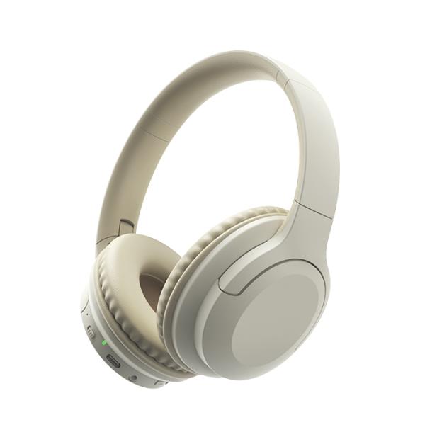 GREEN HOUSE ANC搭載 ワイヤレスヘッドホン GH-HPBC-LK ライトカーキ Bluetooth ノイズキャンセリング ノイキャン マルチポイント グリーンハウス
