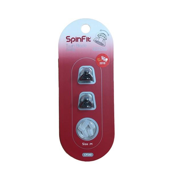 �ėp�C���[�s�[�X �V���R���C���[�`�b�v SpinFit CP240-M 1�y�A (�c�C���u���[�h/�m�Y���t)