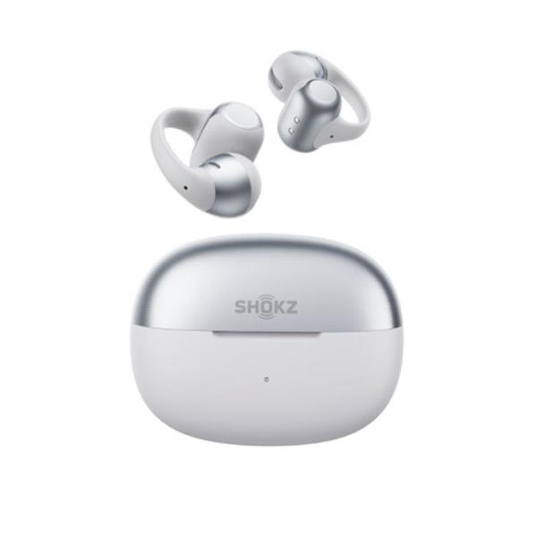 Shokz OpenDots 2 Gray【SKZ-EP-000071】ワイヤレスイヤホン イヤーカフ型イヤホン ながら聴き Bluetooth 6.1 IP57 ワイヤレス充電 マルチポイント ショックス