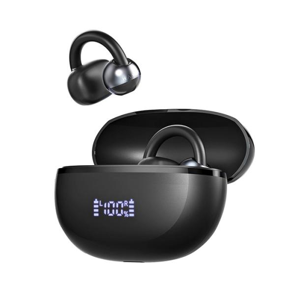 HAYLOU Airfree ブラック ワイヤレスイヤホン Bluetooth 耳を塞がない マルチポイント Hi-Fi 低遅延モード ハイロー