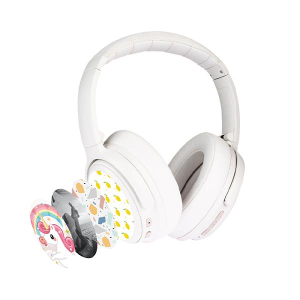 ONANOFF BuddyPhones CosmosFun ホワイト ワイヤレスヘッドホン ノイズキャンセリング 子供用 学習用 オナノフ
