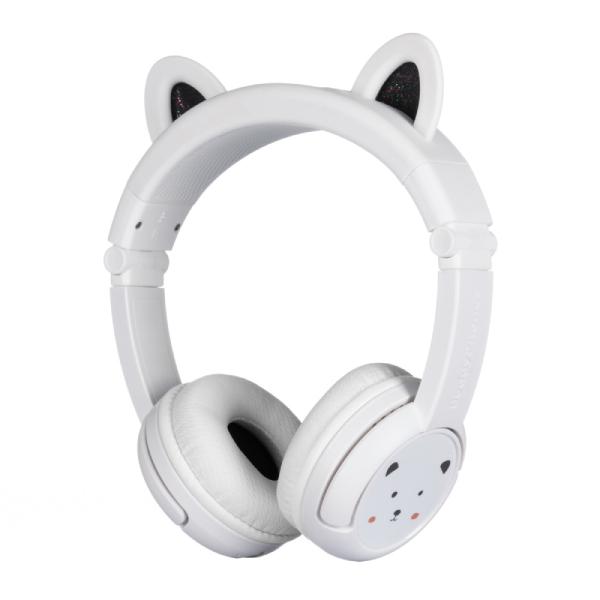 (お取り寄せ) Onanoff オナノフ BuddyPhones PlayEars+ BEAR with BEAM MIC 子供向けヘッドホン 音量制限 ワイヤレスヘッドホン (送料無料)