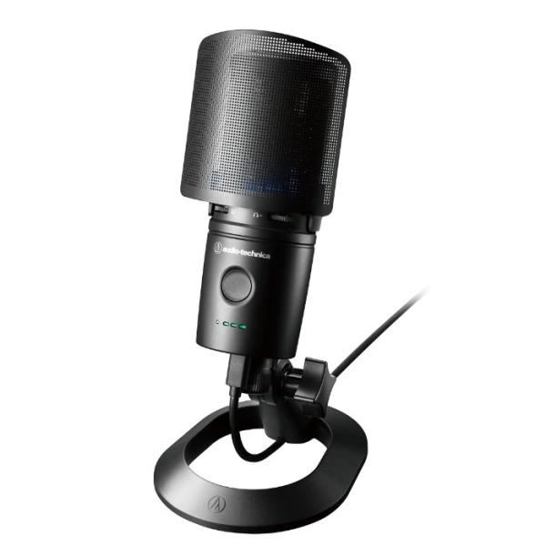 audio-technica AT2020USB-XP マイク マイクロホン コンデンサーマイク USB-C ノイズリダクション LED搭載 スタンド ポップフィルター付属 オーディオテクニカ