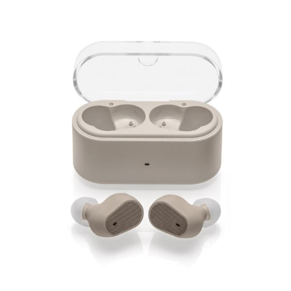 水月雨 (MOONDROP) Pudding ベージュ 完全ワイヤレスイヤホン Bluetoothノイズキャンセリング アダプティブANC LHDC-V 対応 ムーンドロップ スイゲツアメ