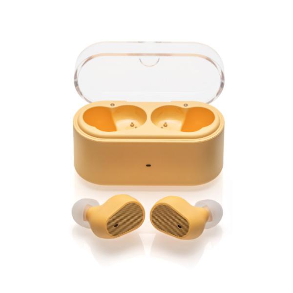 水月雨 (MOONDROP) Pudding イエロー 完全ワイヤレスイヤホン Bluetoothノイズキャンセリング アダプティブANC LHDC-V 対応 ムーンドロップ スイゲツアメ