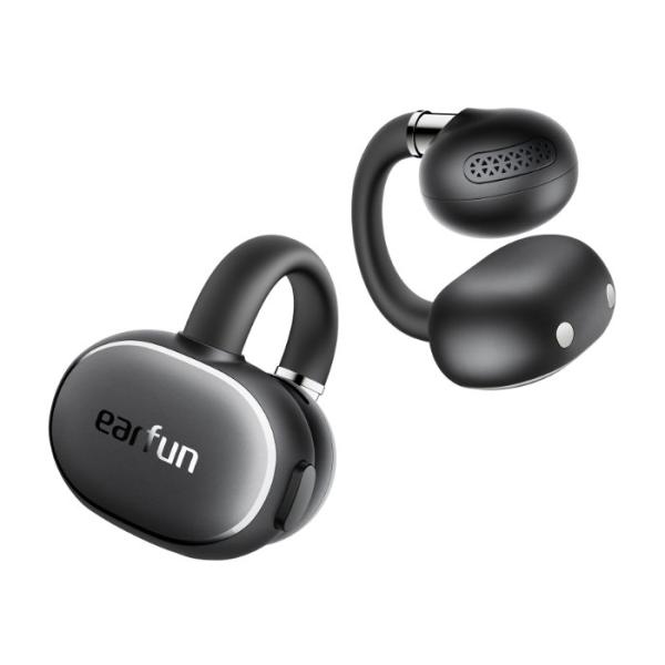 EarFun EarFun Clip 2 Black ワイヤレスイヤホン Bluetooth 無線 イヤーカフ型 耳を塞がない ハイレゾ LDAC 最大40時間再生 IP55防水・防塵 イヤーファン