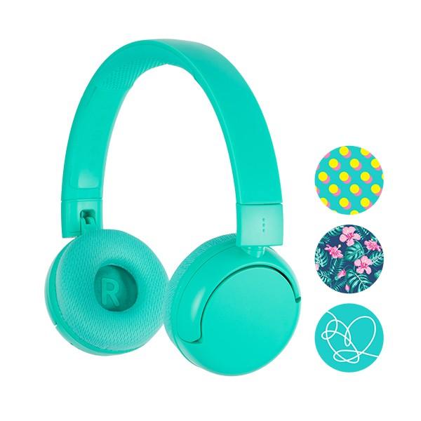在庫限り Onanoff Buddyphones バディホン Pop Turquoise 子供用 ヘッドフォン Bluetooth ワイヤレス ヘッドホン Eイヤホンpaypayモール店 通販 Paypayモール