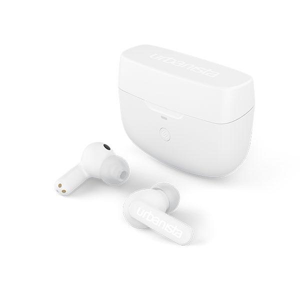 (お取り寄せ) Urbanista アーバニスタ ATLANTA White ワイヤレスイヤホン Bluetooth5.2  ワイヤレス充電 USB-C マイク付き (送料無料)
