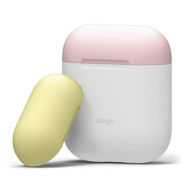 elago GS AIRPODS DUO CASE for AirPods zCg AirPodsp  P[X VRJo[ (EL_APDCSSCDC_WH)